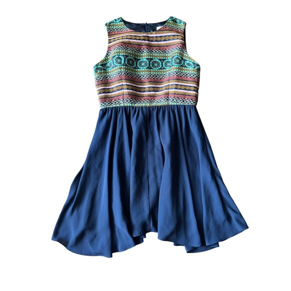 Nomad Morgan Carper Women's Navy Blue Sleeve Dress - Picture 3 of 7